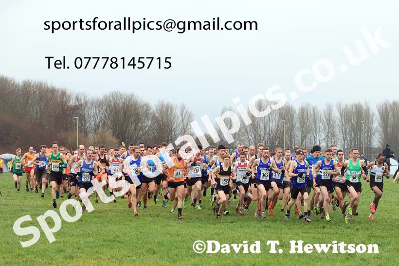 Senior mens 2023 North Eastern Cross Country Champs., Temple Park, South Shields. Photo: David T. Hewitson/Sports for All Pics